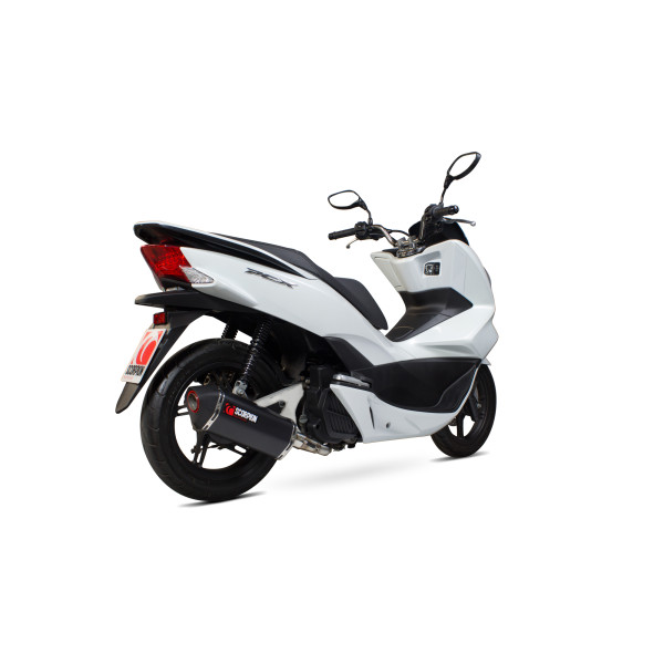 Scorpion Exhaust Honda PCX125 2014 - 2016 Serket Parallel Full System Black Ceramic Coated Sleeve